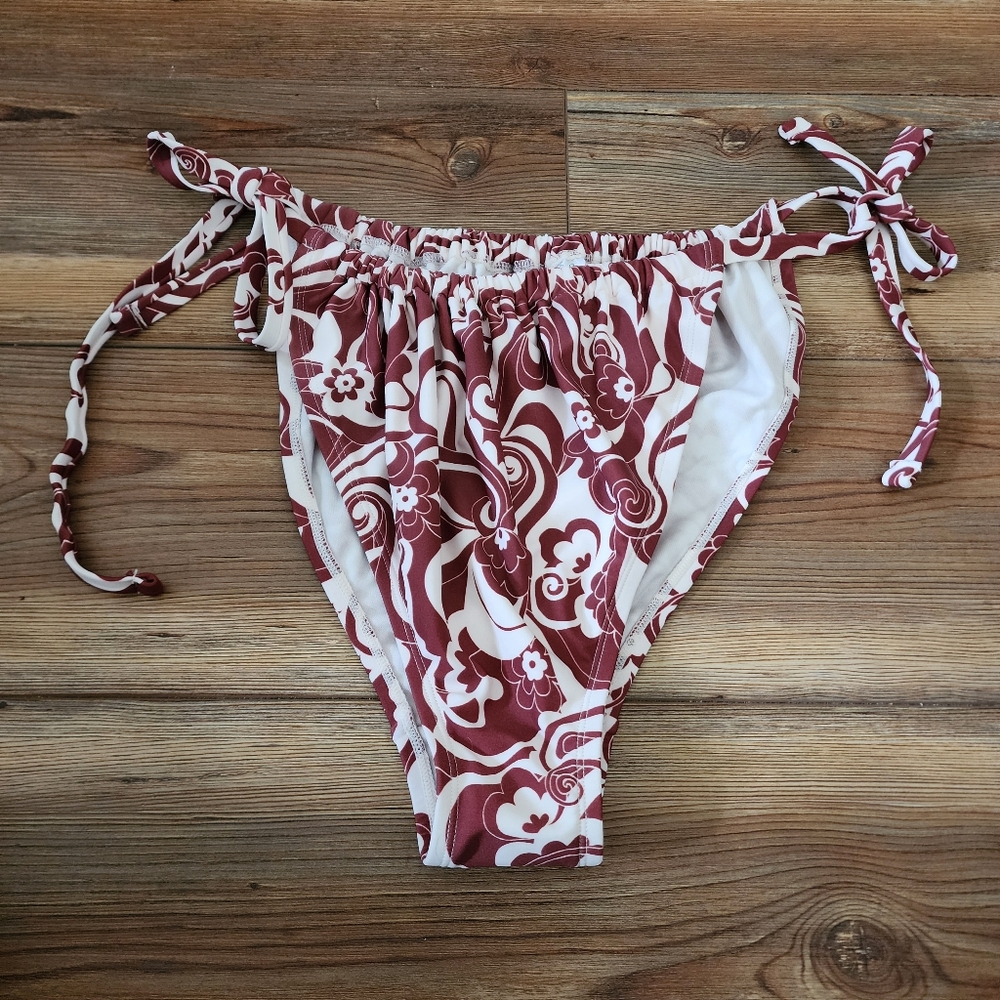 Wild Fable Bikini Bottom Womens 1X Brown Printed NEW